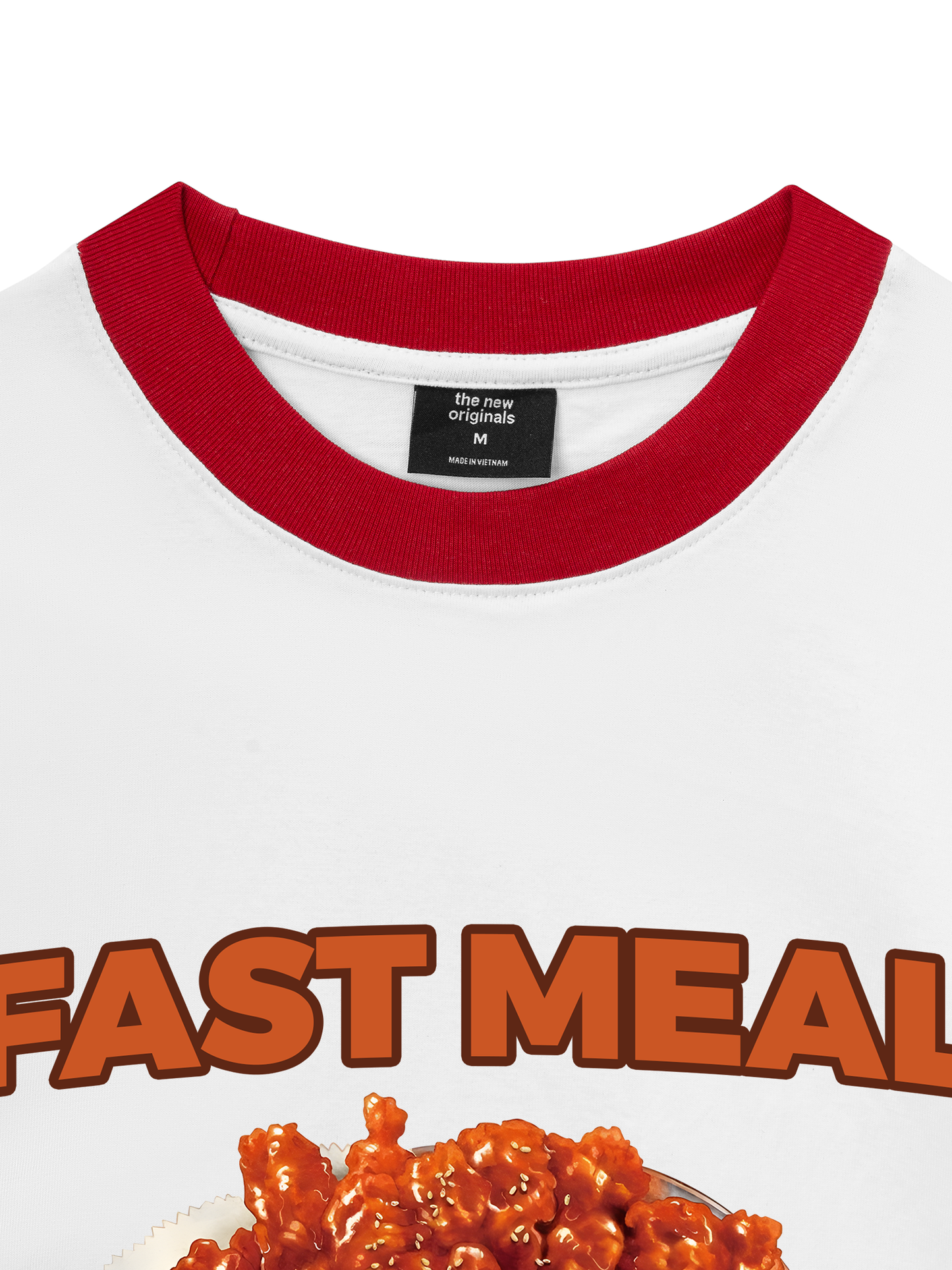Áo Thun Ringer Relaxed Fit Foody Fast Meal