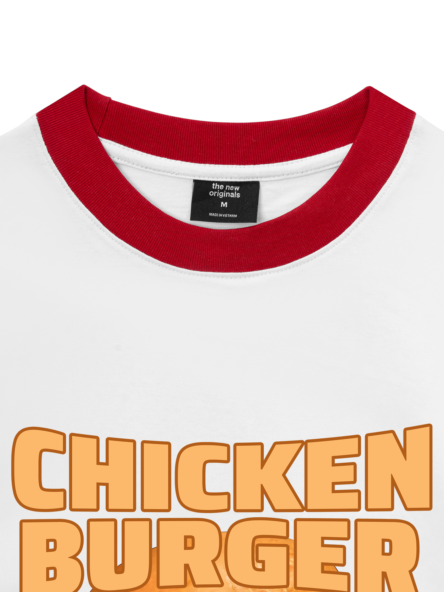Áo Thun Ringer Relaxed Fit Foody Chicken Burger