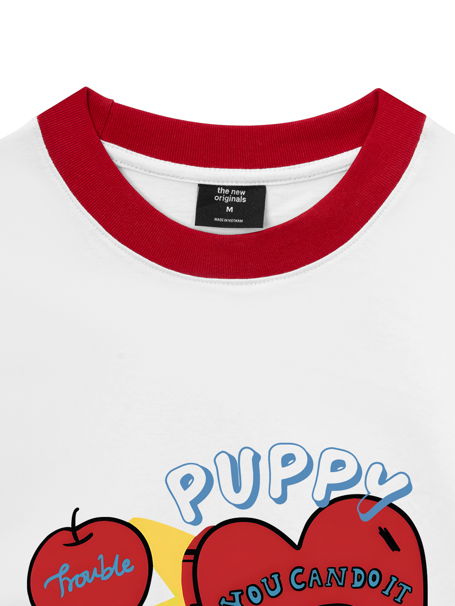 Áo Thun Ringer Relaxed Fit Puppy You Can Do It