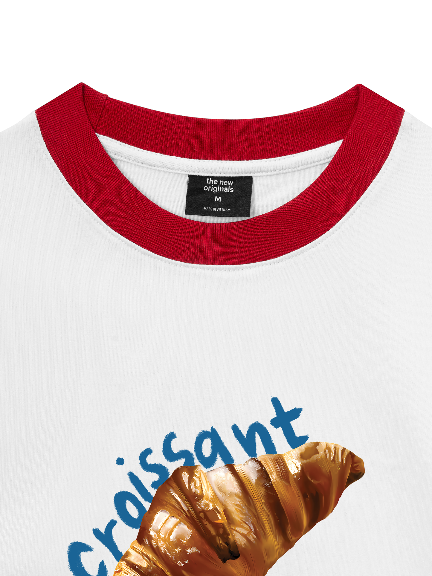 Áo Thun Ringer Relaxed Fit Sweet Patry Croissant