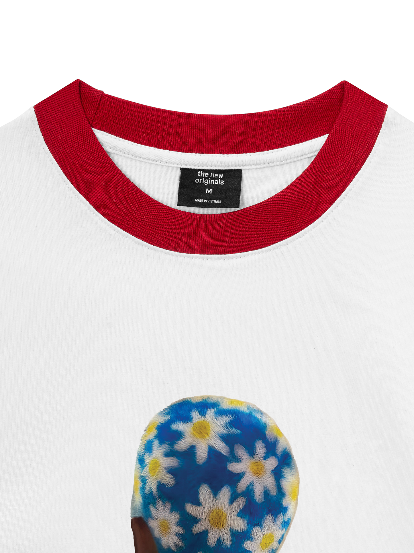 Áo Thun Ringer Relaxed Fit Blue Daisy Hairstyle