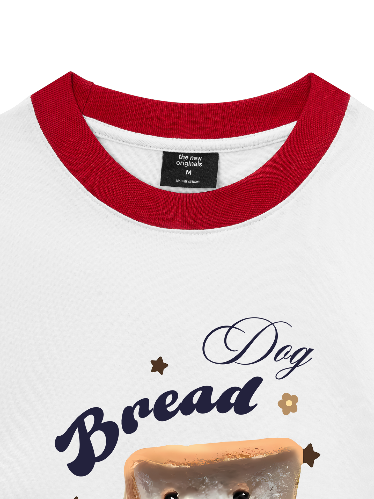 Áo Thun Ringer Relaxed Fit Sweet Pastry Bread Dog
