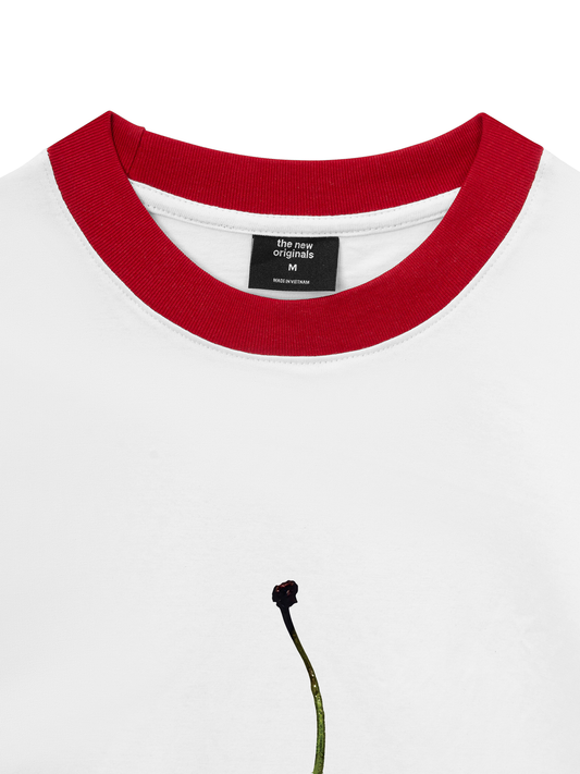 Áo Thun Ringer Relaxed Fit Cherry Summer Vibe