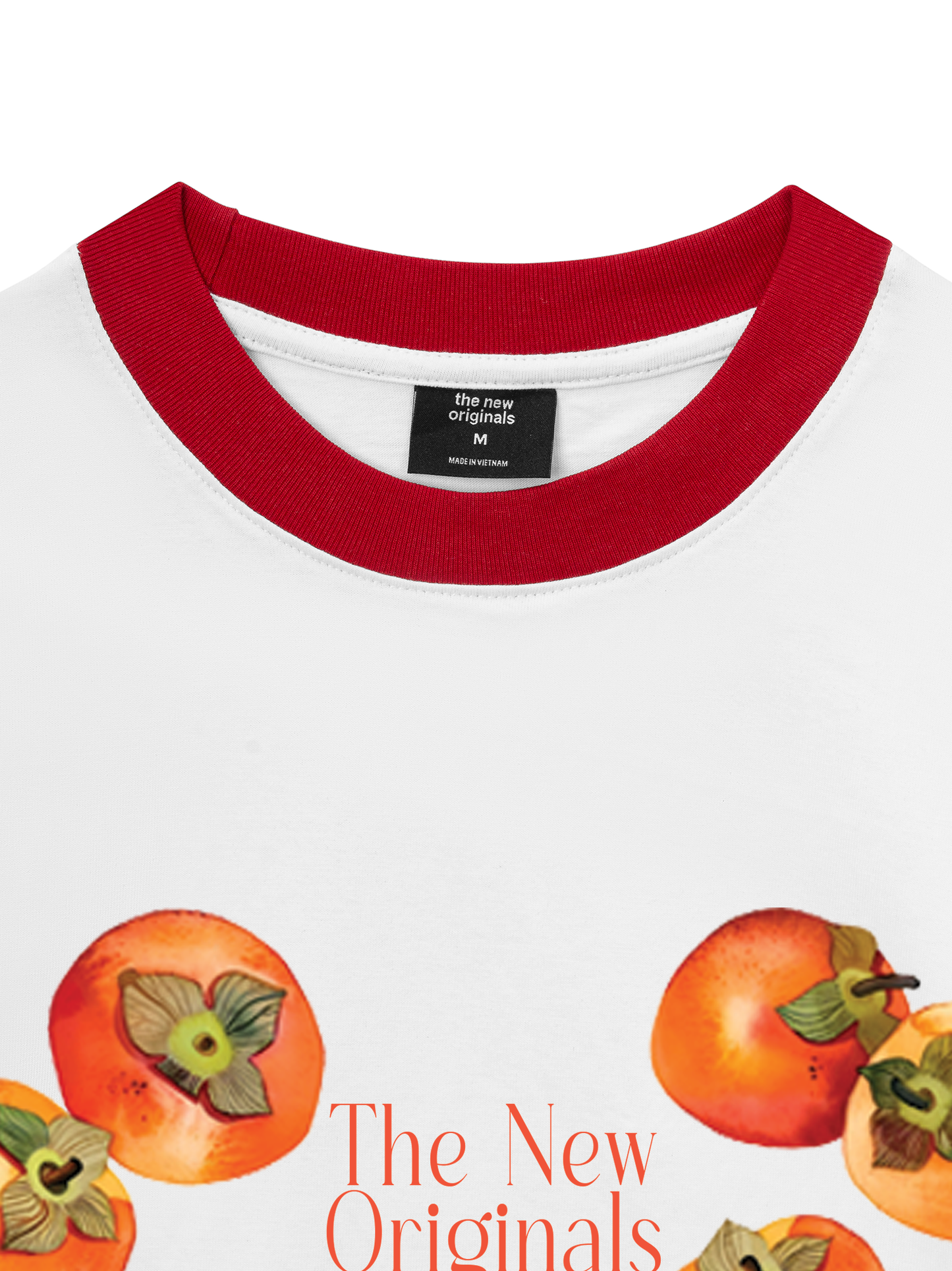 Áo Thun Ringer Relaxed Fit Ripe persimmons