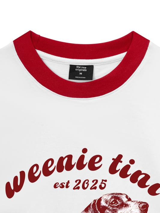 Áo Thun Ringer Relaxed Fit Weenie Tini Dachshund
