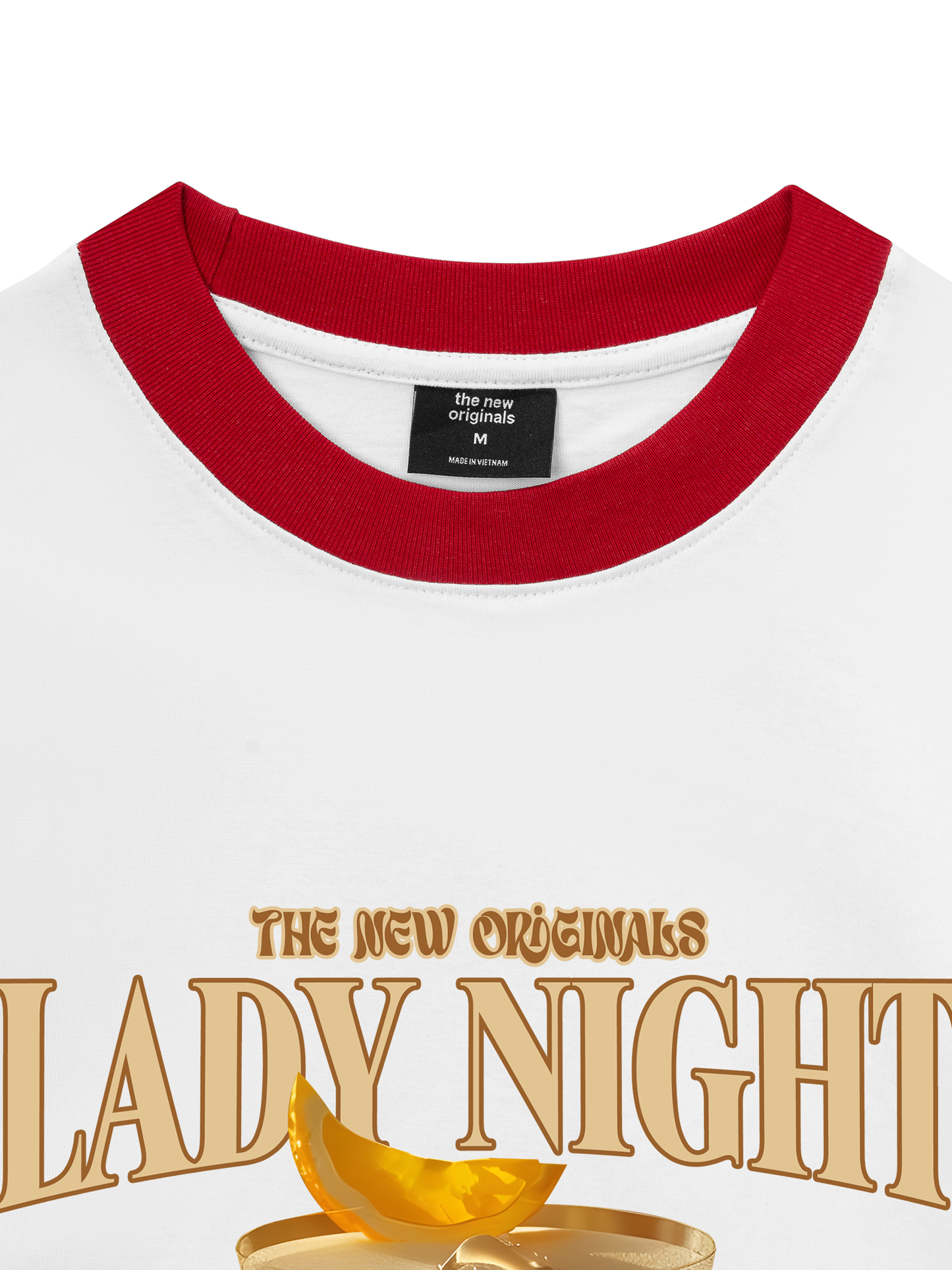 Áo Thun Ringer Relaxed Fit Fresh Lady Night