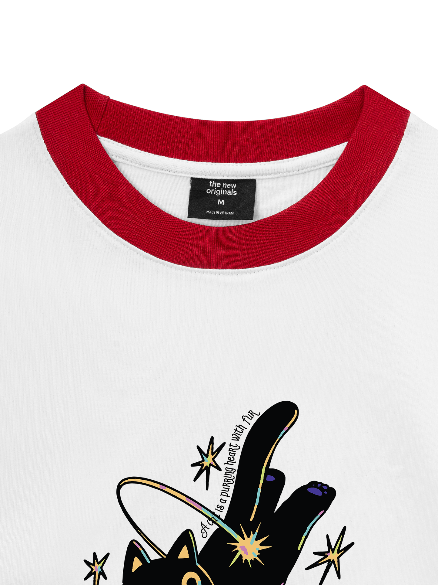 Áo Thun Ringer Relaxed Fit A Black Cat