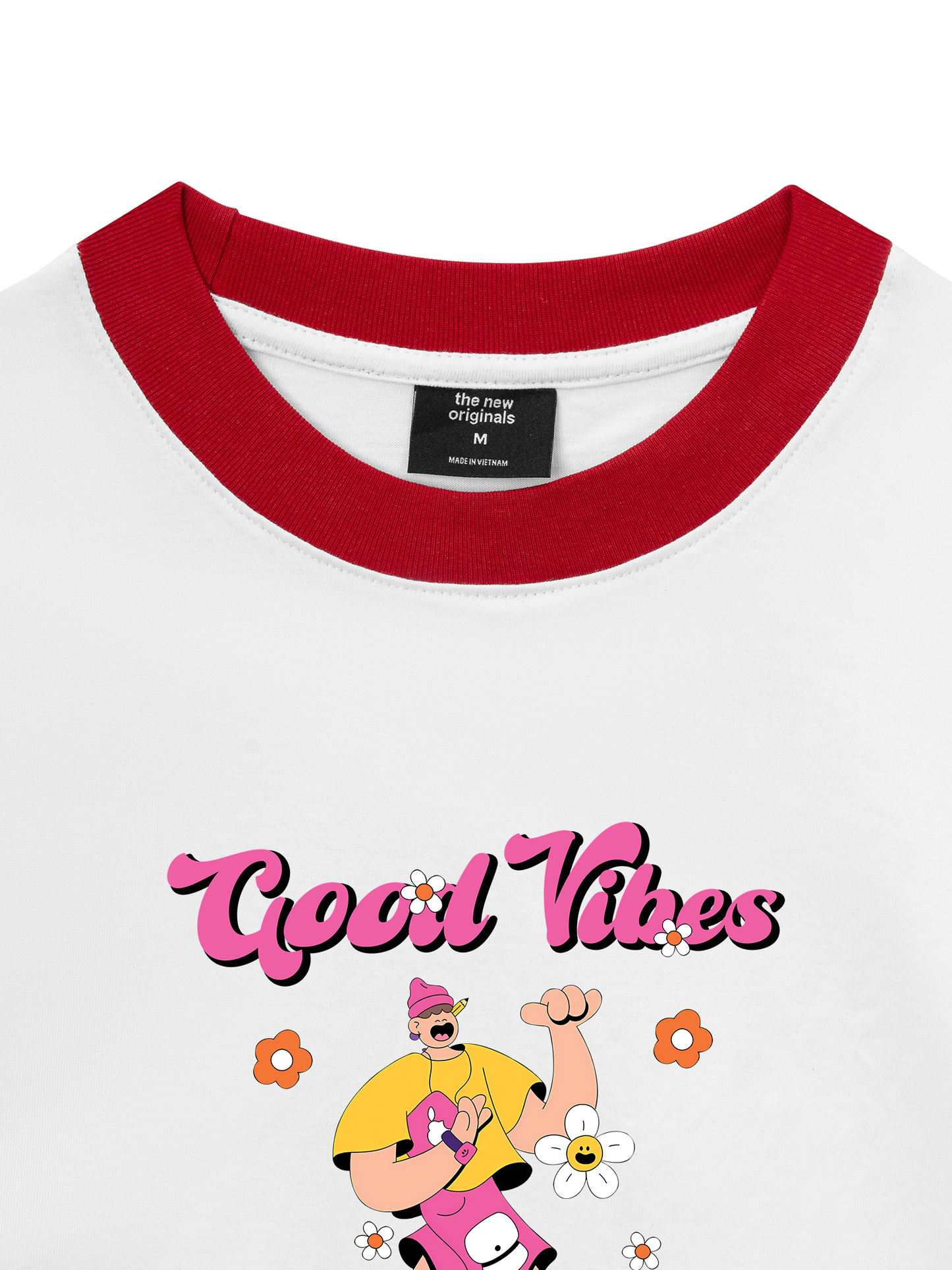 Áo Thun Ringer Relaxed Fit Weekend Goog Vibes Only