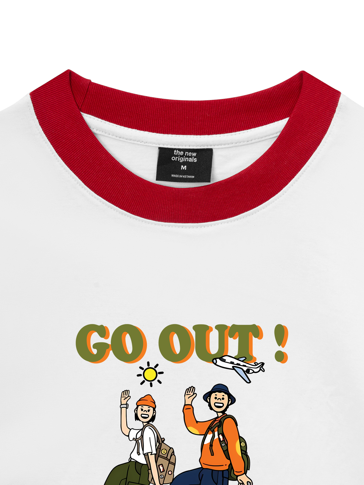 Áo Thun Ringer Relaxed Fit Weekend Go Out