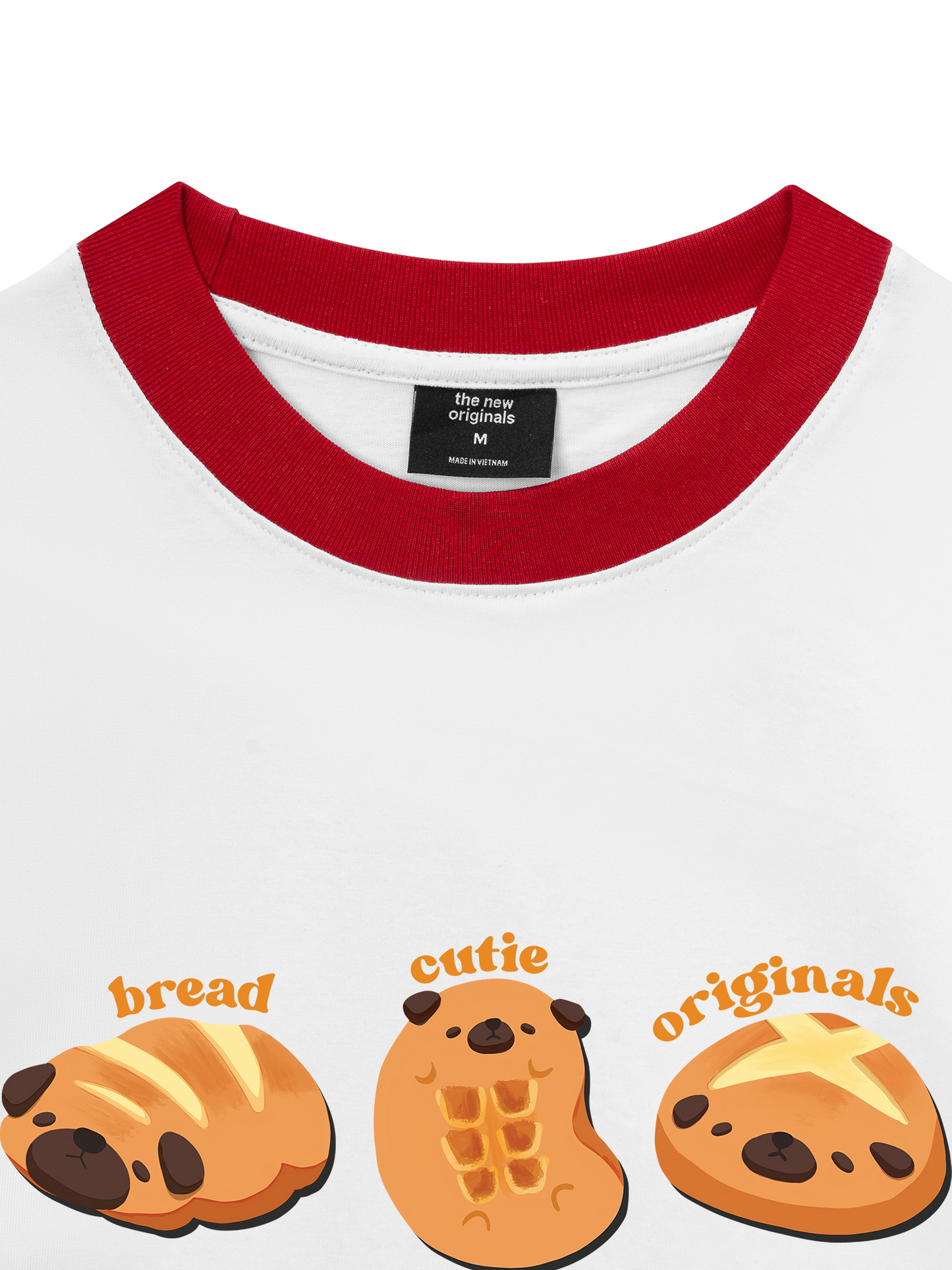 Áo Thun Ringer Relaxed Fit Cutie Bread