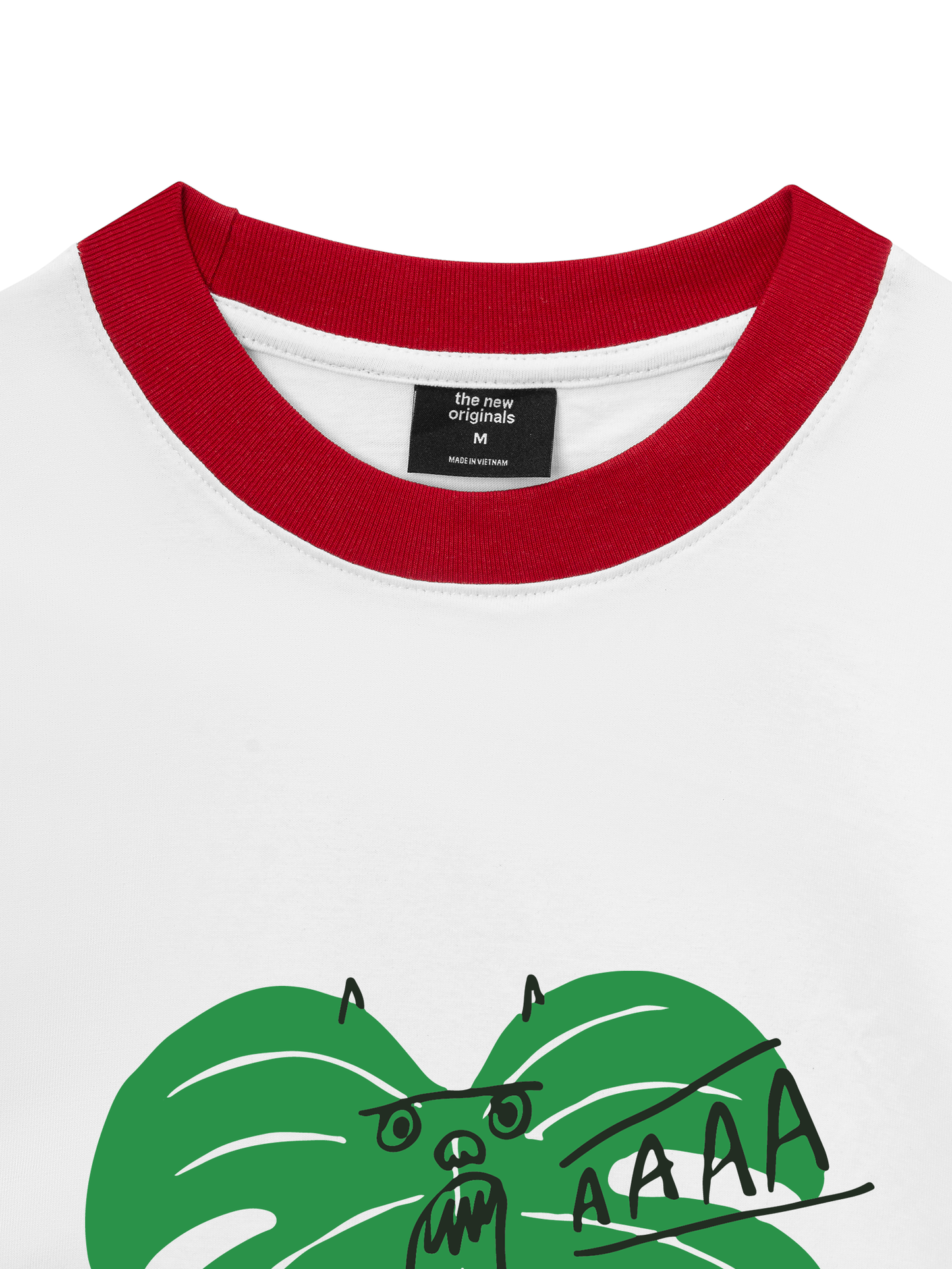 Áo Thun Ringer Relaxed Fit Tropical Monsteraaaa