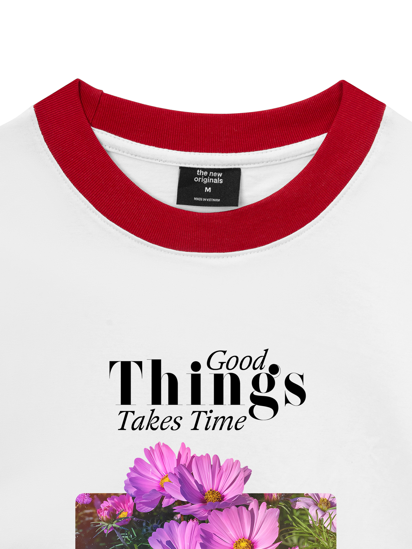 Áo Thun Ringer Relaxed Fit Good Things Take Time