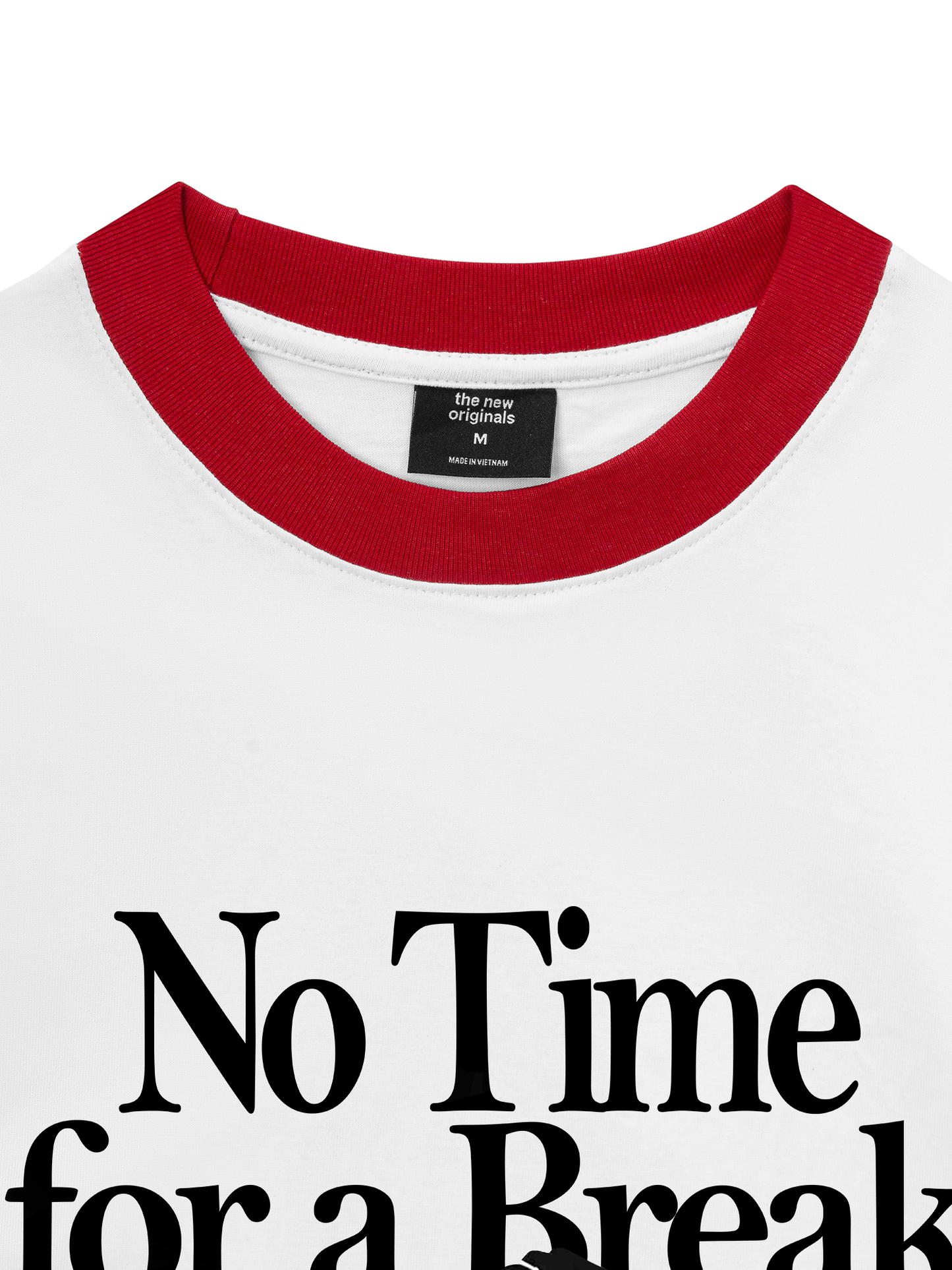 Áo Thun Ringer Relaxed Fit No Time For A Break