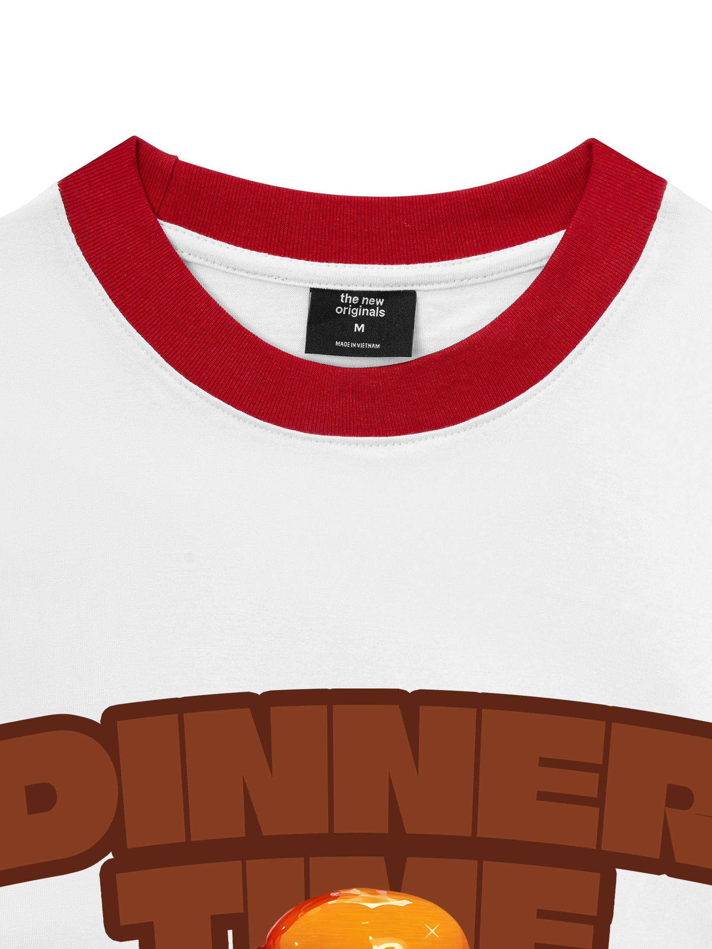 Áo Thun Ringer Relaxed Fit Foody Dinner Time