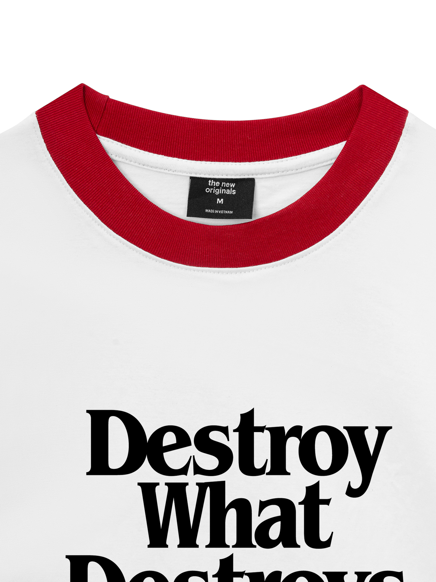 Áo Thun Ringer Relaxed Fit Life Vibe Destroy What Destroy You