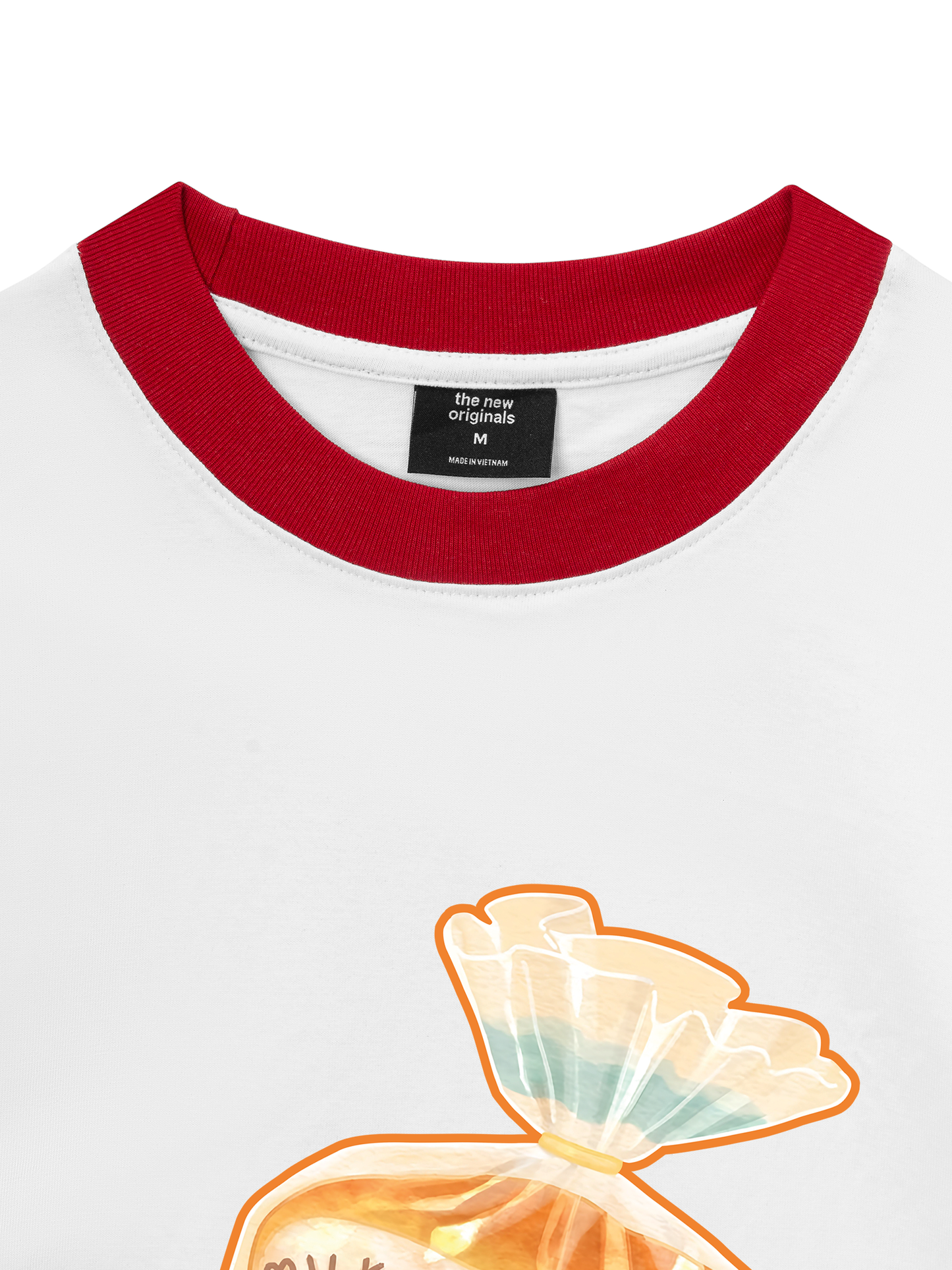 Áo Thun Ringer Relaxed Fit Milk Bread