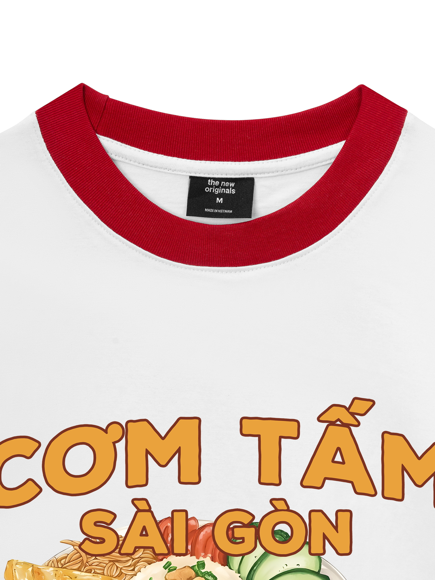 Áo Thun Ringer Relaxed Fit Foody Cơm Tấm Sài Gòn