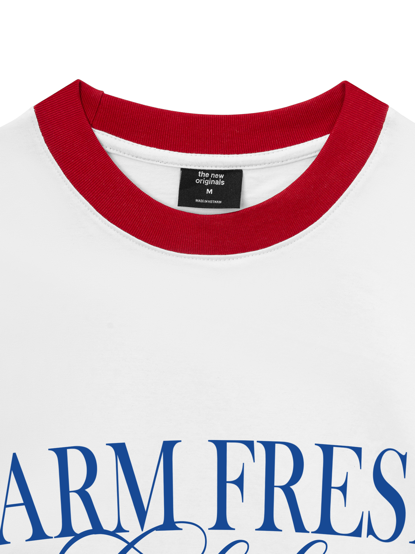 Áo Thun Ringer Relaxed Fit Summer Vibes Farm Fresh Chili