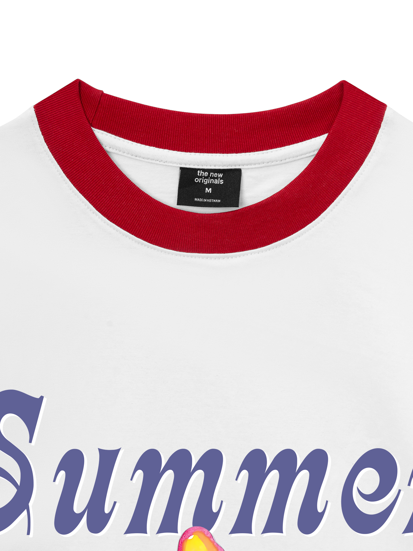 Áo Thun Ringer Relaxed Fit Summer Vibes Beach