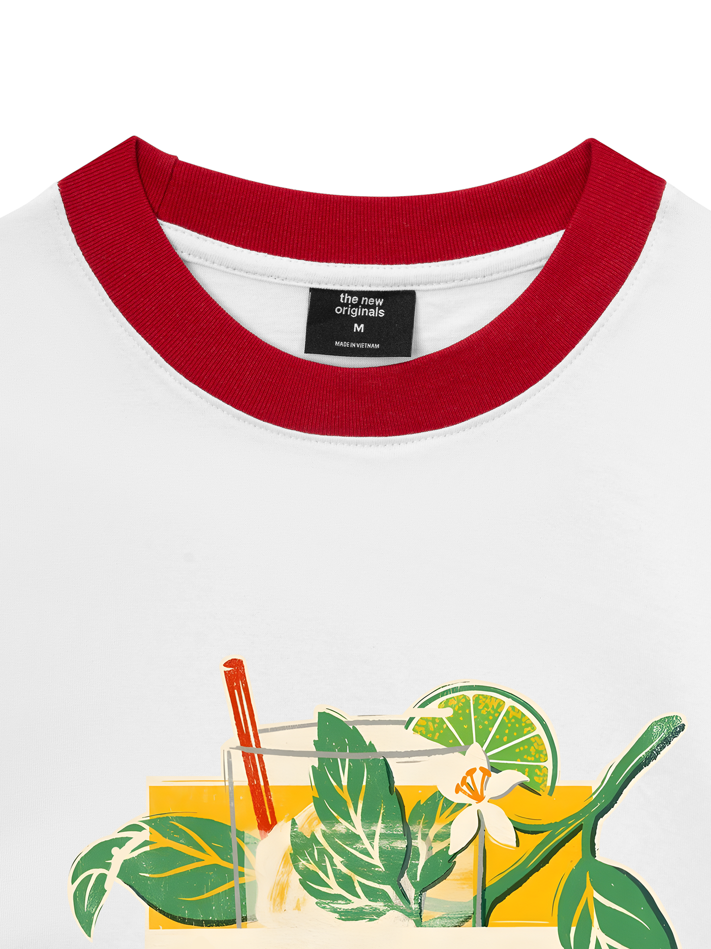 Áo Thun Ringer Relaxed Fit Fresh Lime Mojito