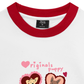 Áo Thun Ringer Relaxed Fit Animal Puppy Heart