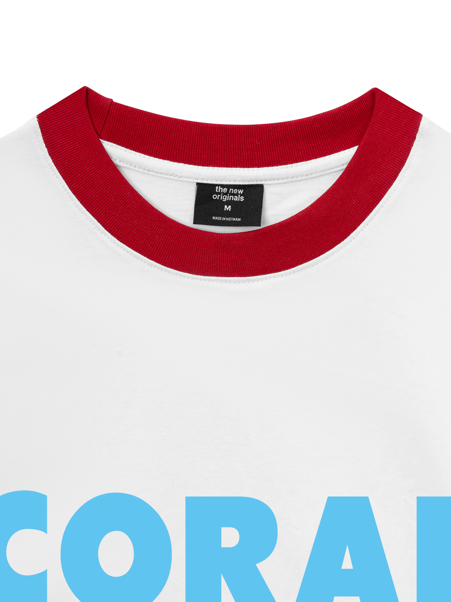 Áo Thun Ringer Relaxed Fit Summer Vibes Coral Beach