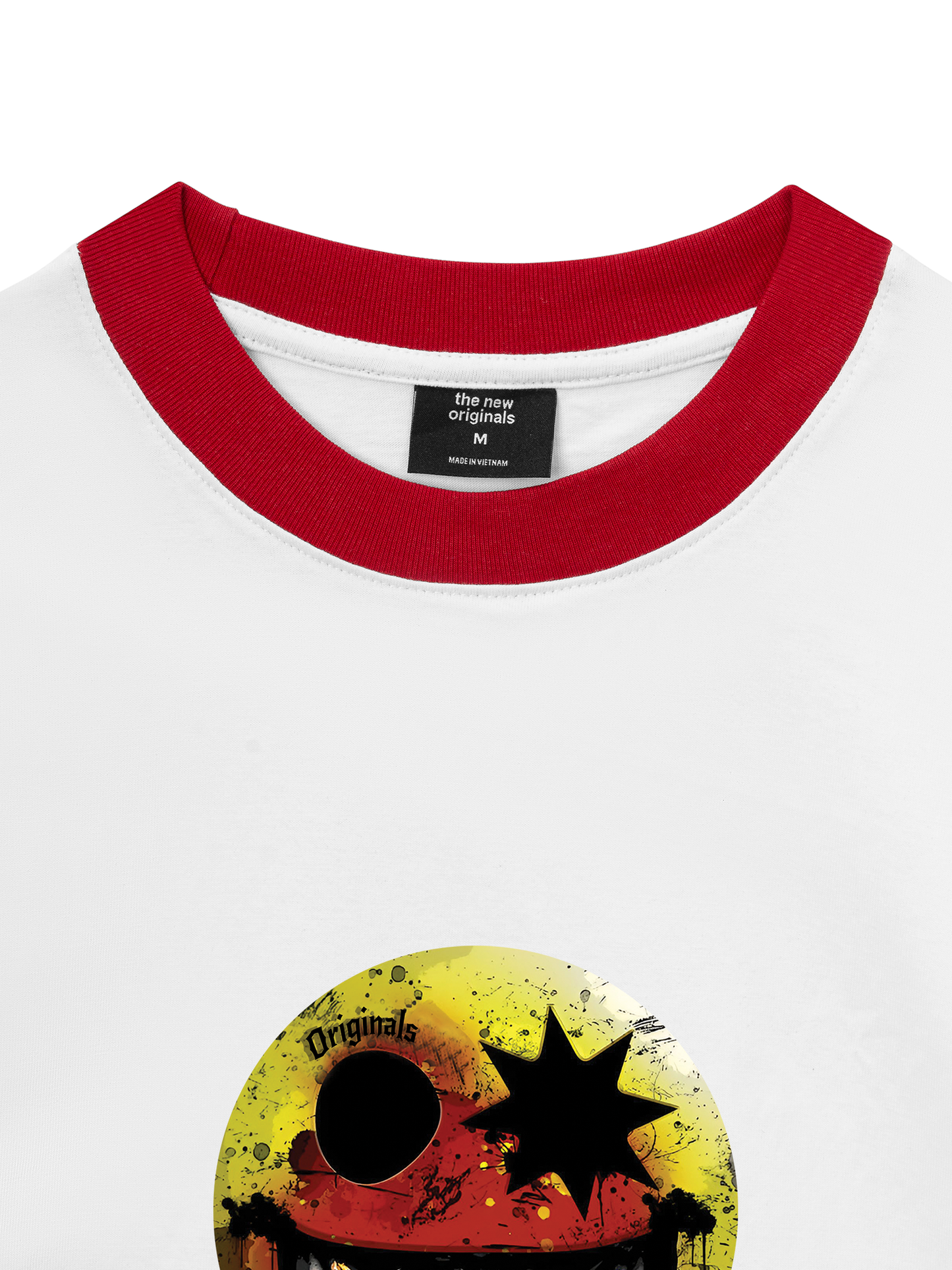 Áo Thun Ringer Relaxed Fit - Gangster Smiley