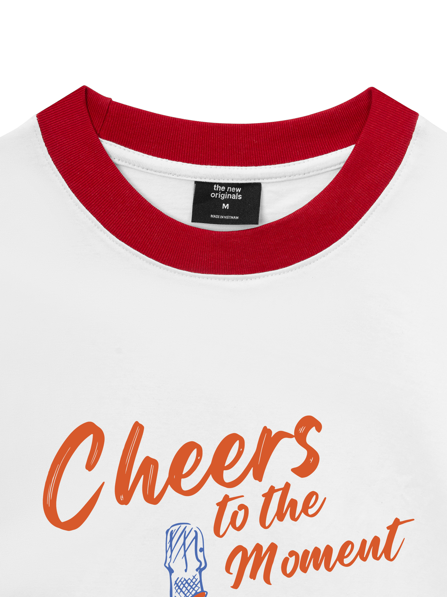 Áo Thun Ringer Relaxed Fit cheer to the moment
