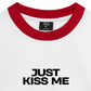 Áo Thun Ringer Relaxed Fit Life Vibe Just Kiss Me