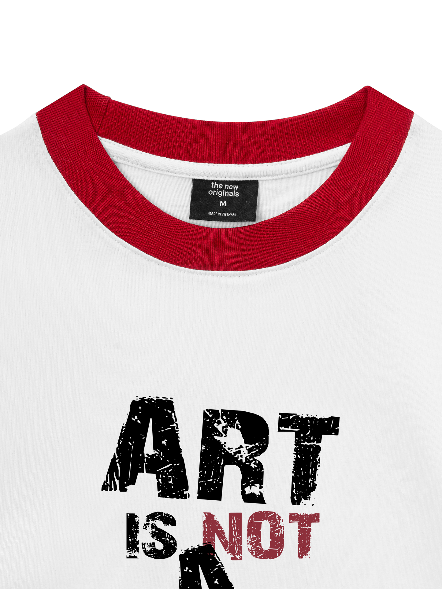Áo Thun Ringer Relaxed Fit Be Bold Art Is Not A Crime