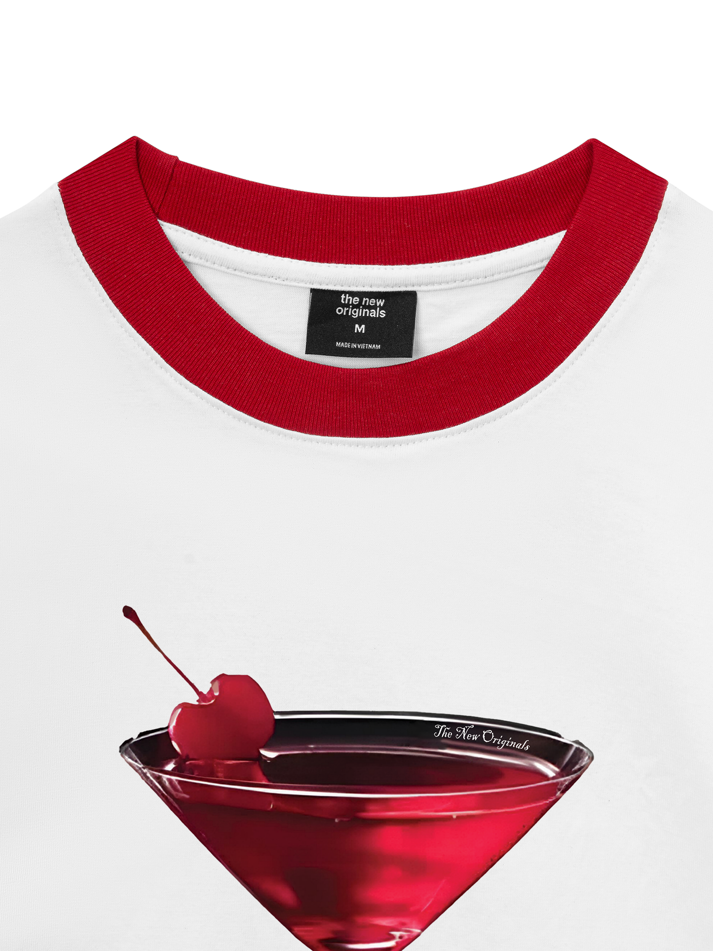 Áo Thun Ringer Relaxed Fit Seductive Night Cherry Goblet