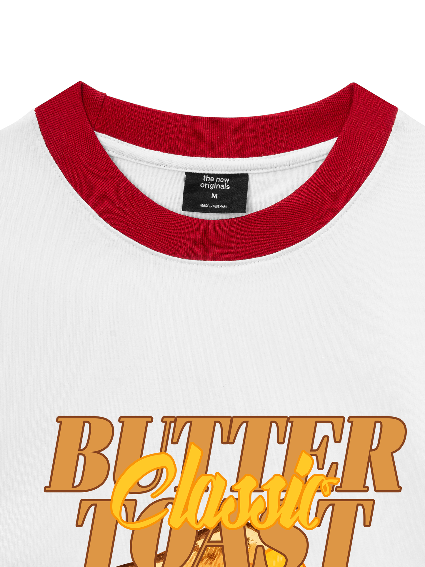 Áo Thun Ringer Relaxed Fit Foody Classic Butter Toast