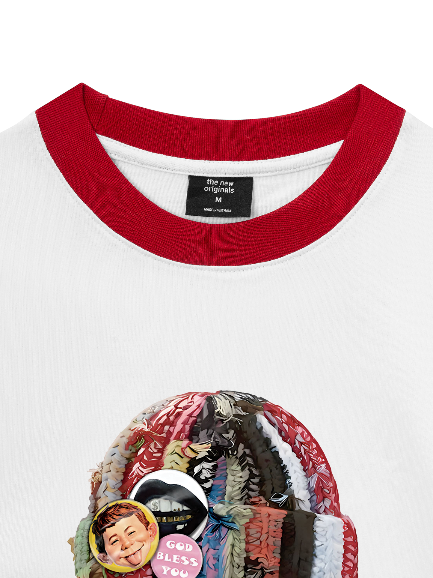 Áo Thun Ringer Relaxed Fit Bad Boy with Knit Cap