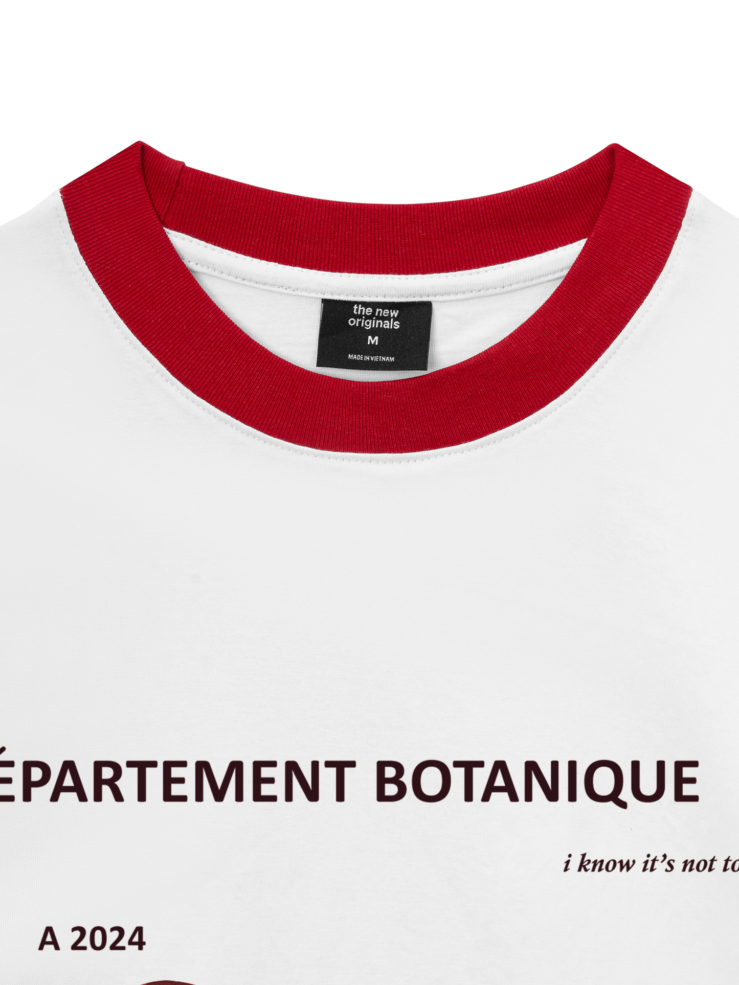 Áo Thun Ringer Relaxed Fit Summer Vibes Red LOve