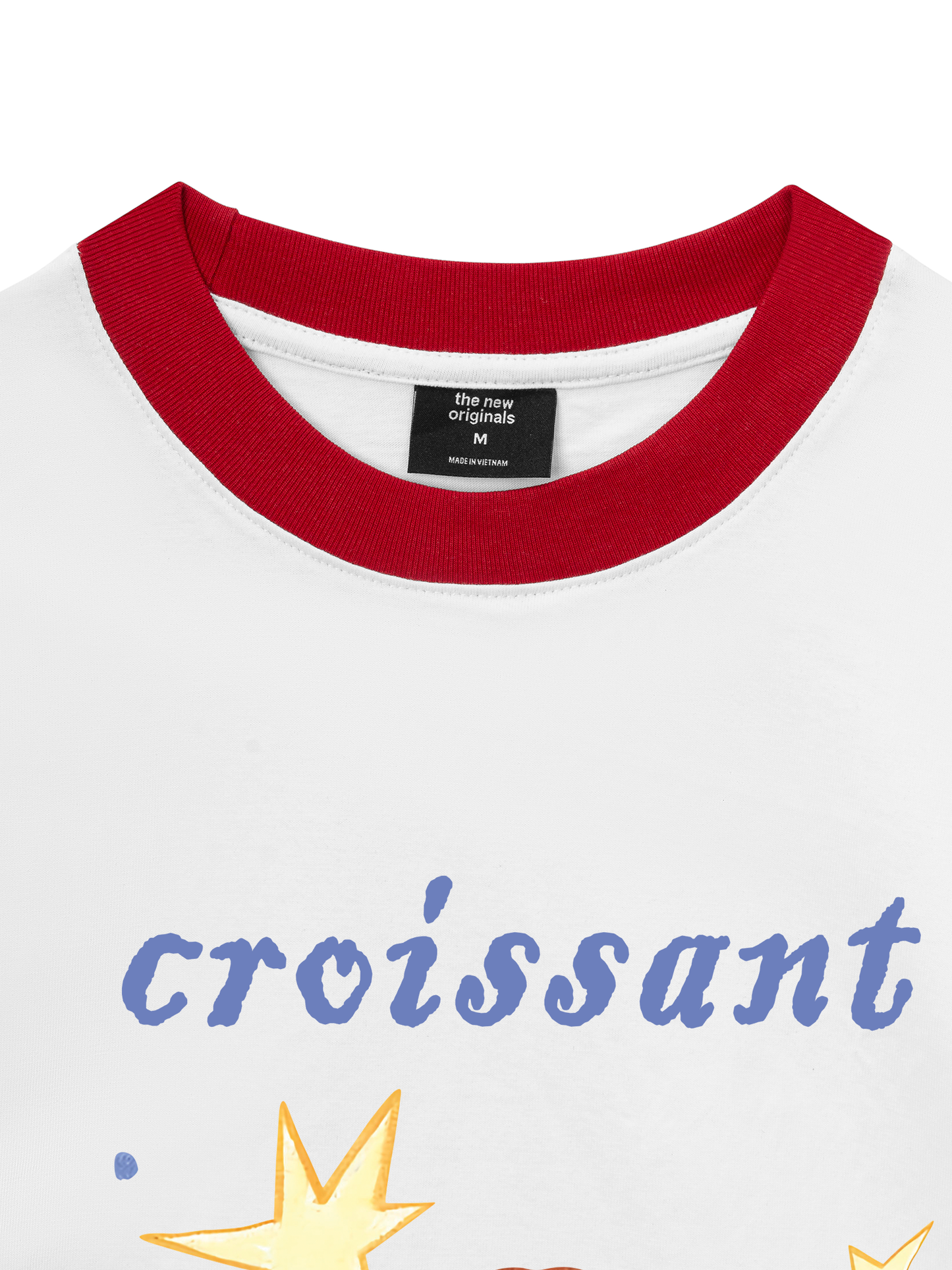 Áo Thun Ringer Relaxed Fit Croissant