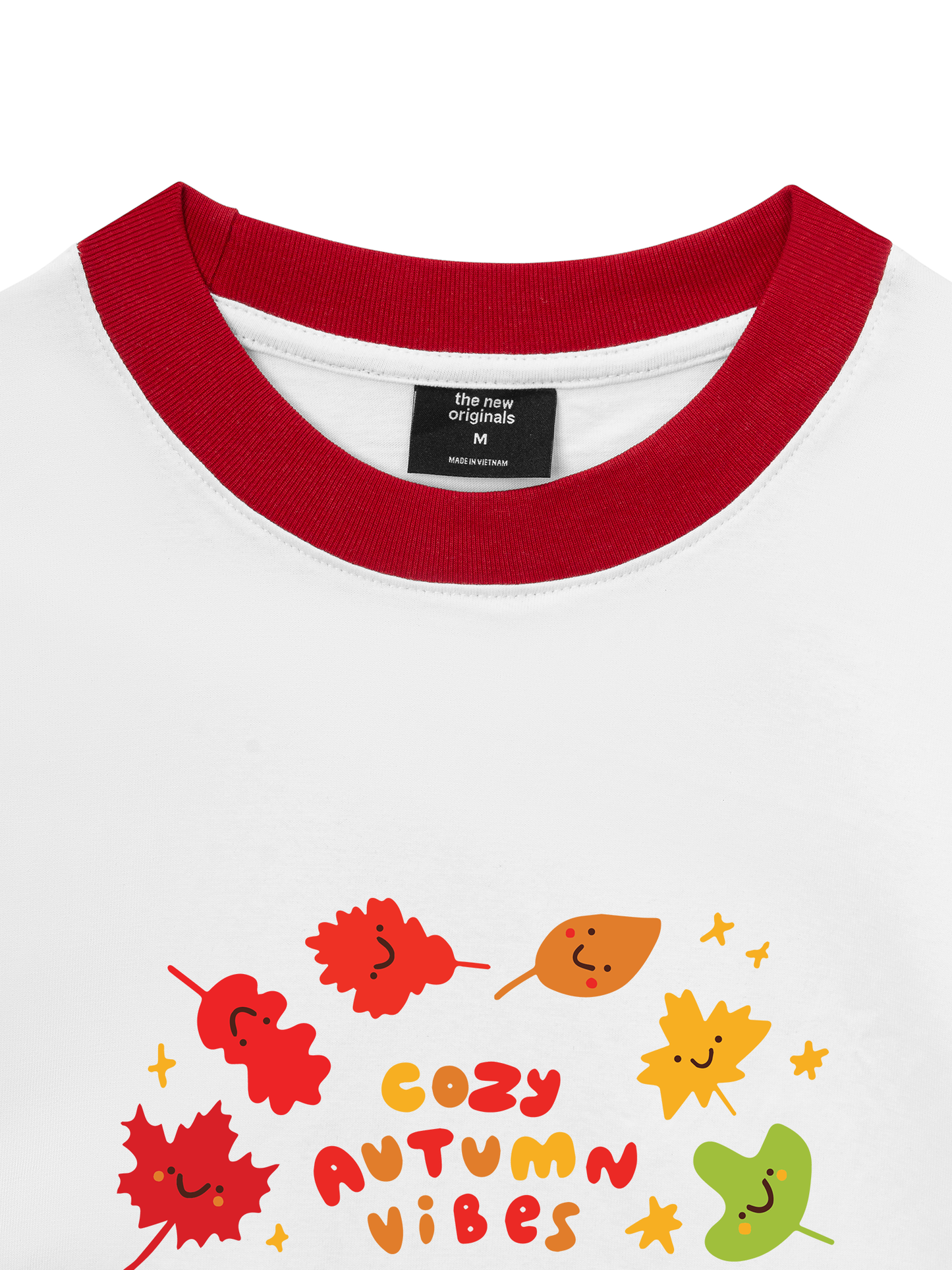 Áo Thun Ringer Relaxed Fit Autumn Cozy Autumn Vibes