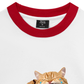 Áo Thun Ringer Relaxed Fit Animal Mood Funny Meow