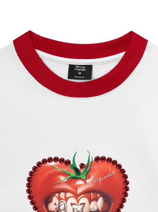 Áo Thun Ringer Relaxed Fit - Love Tomato Art Grills