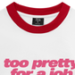 Áo Thun Ringer Relaxed Fit Life Vibe Too Pretty