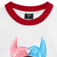 Áo Thun Ringer Relaxed Fit BOUNCE BACK© two-tone devil lip