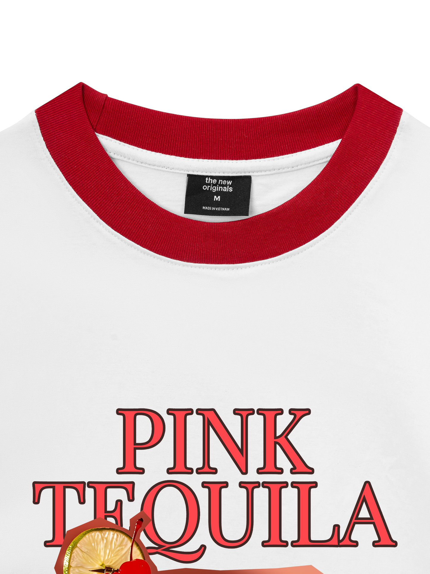Áo Thun Ringer Relaxed Fit Fresh Pink Tequila