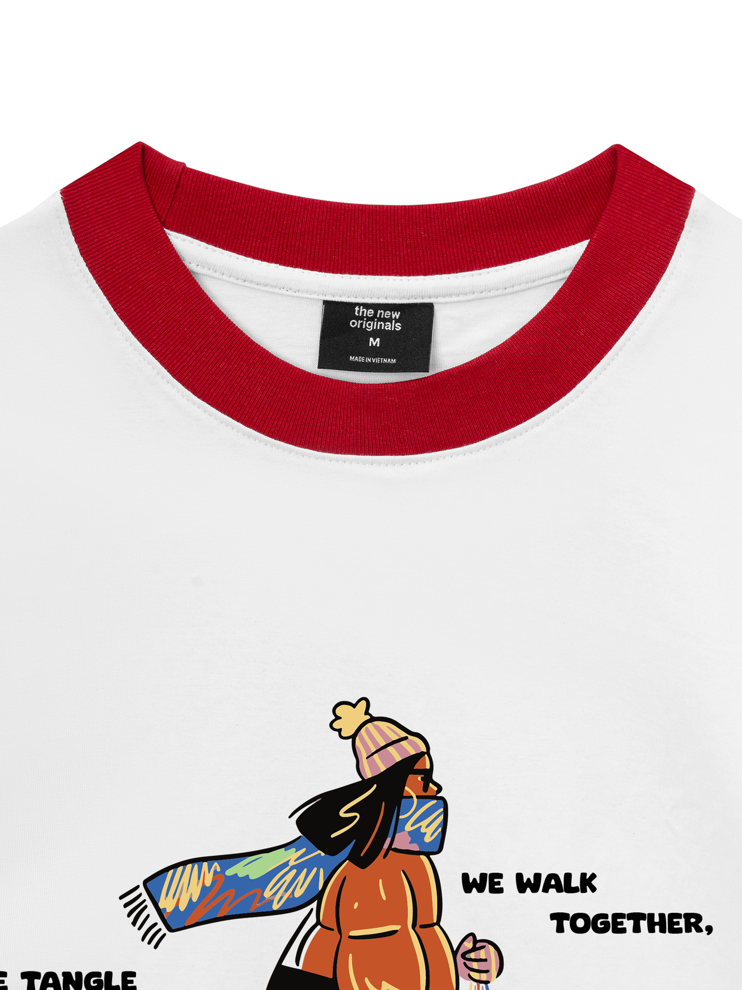 Áo Thun Ringer Relaxed Fit We Walk Together