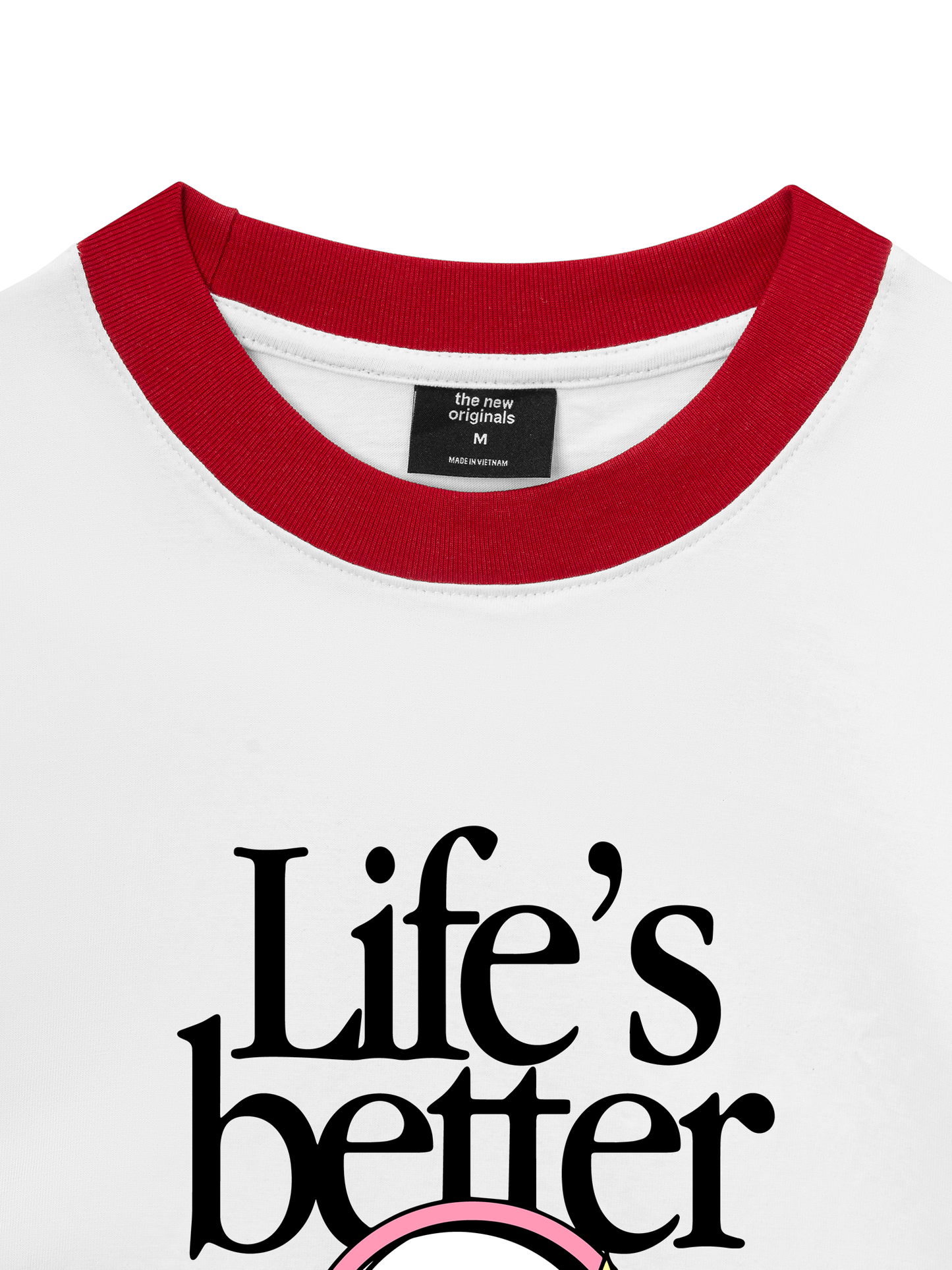 Áo Thun Ringer Relaxed Fit Life_s Better With Music