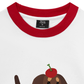 Áo Thun Ringer Relaxed Fit Animal Cute Puppy With Cherry