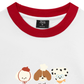 Áo Thun Ringer Relaxed Fit Animal Cute Puppy Things