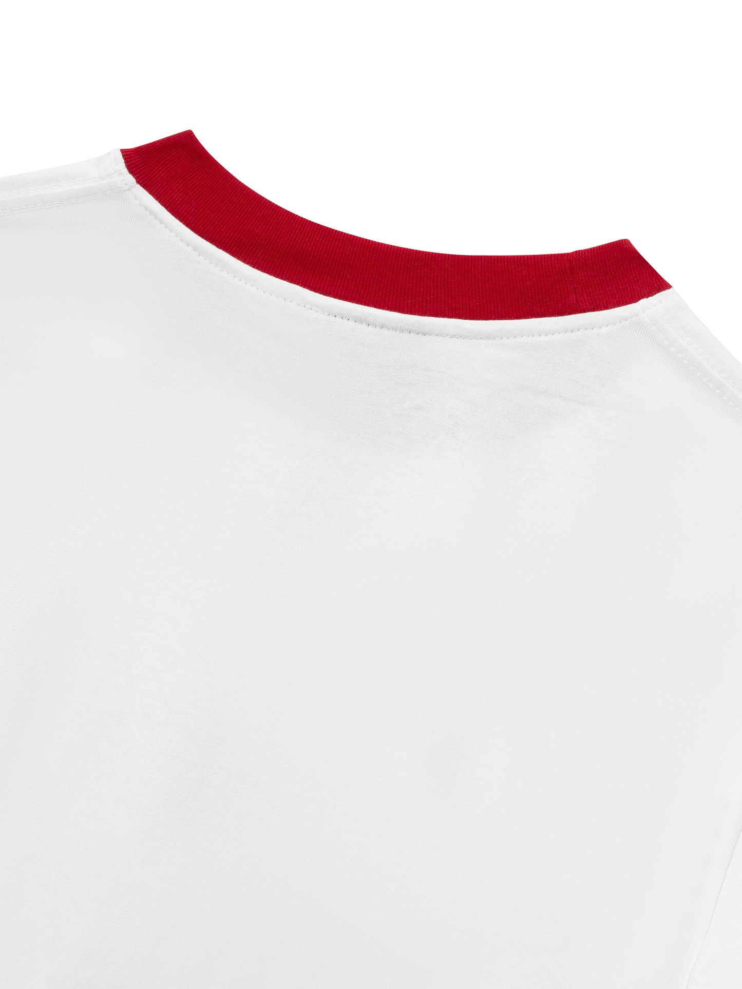 Áo Thun Ringer Relaxed Fit Summer Vibes Red LOve
