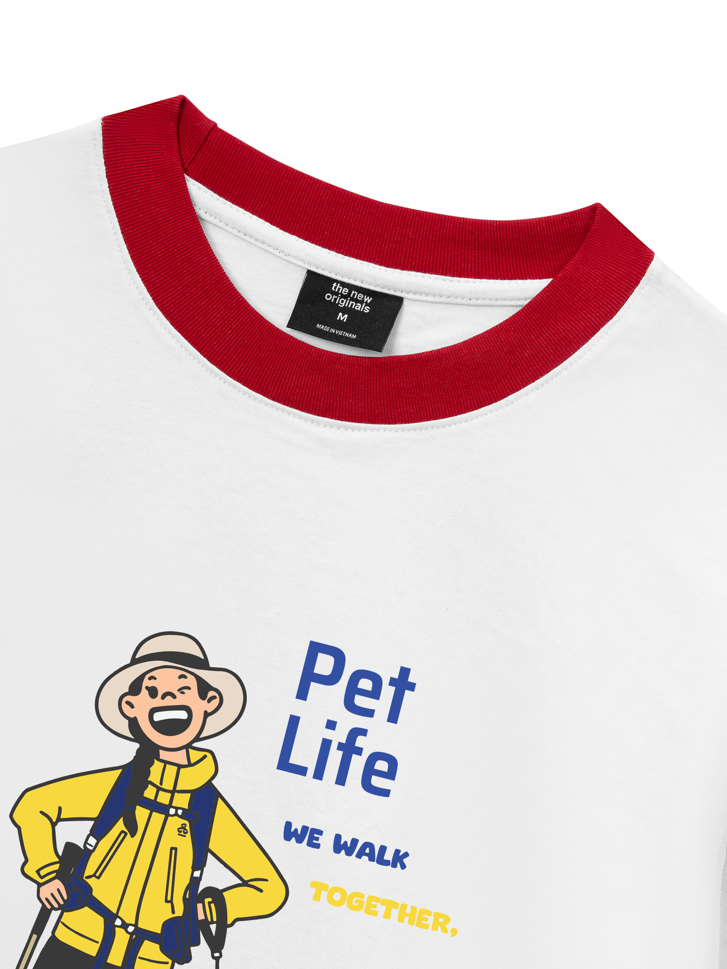 Áo Thun Ringer Relaxed Fit Go Outside Pet Life