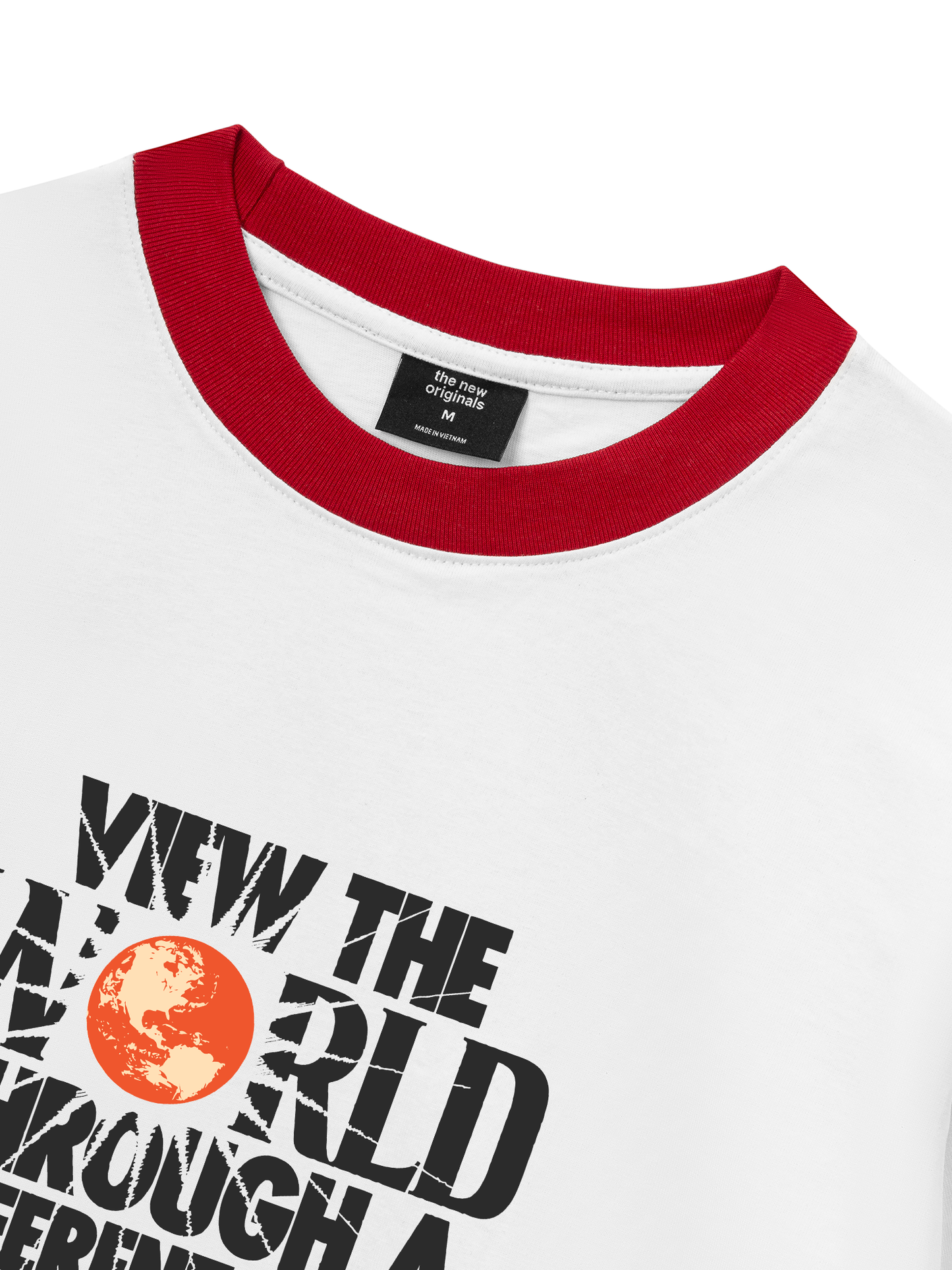 Áo Thun Ringer Relaxed Fit Be Bold View The World Through