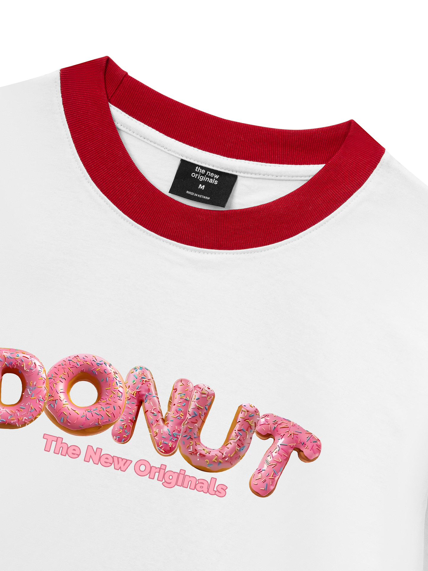 Áo Thun Ringer Relaxed Fit Foody Donut Sprinkles
