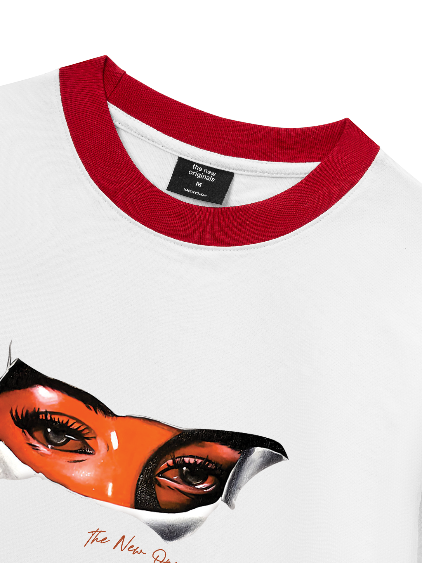 Áo Thun Ringer Relaxed Fit Virgin Mary Eye